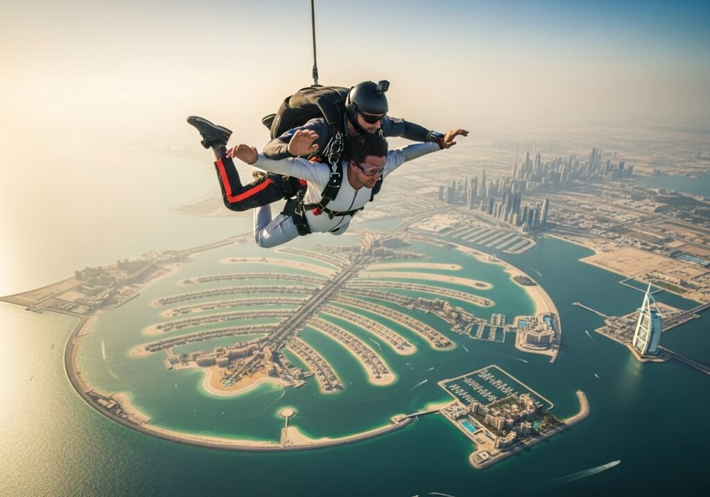 Skydive Dubai Over Palm Jumeirah in Dubai – Tandem Jump Experience