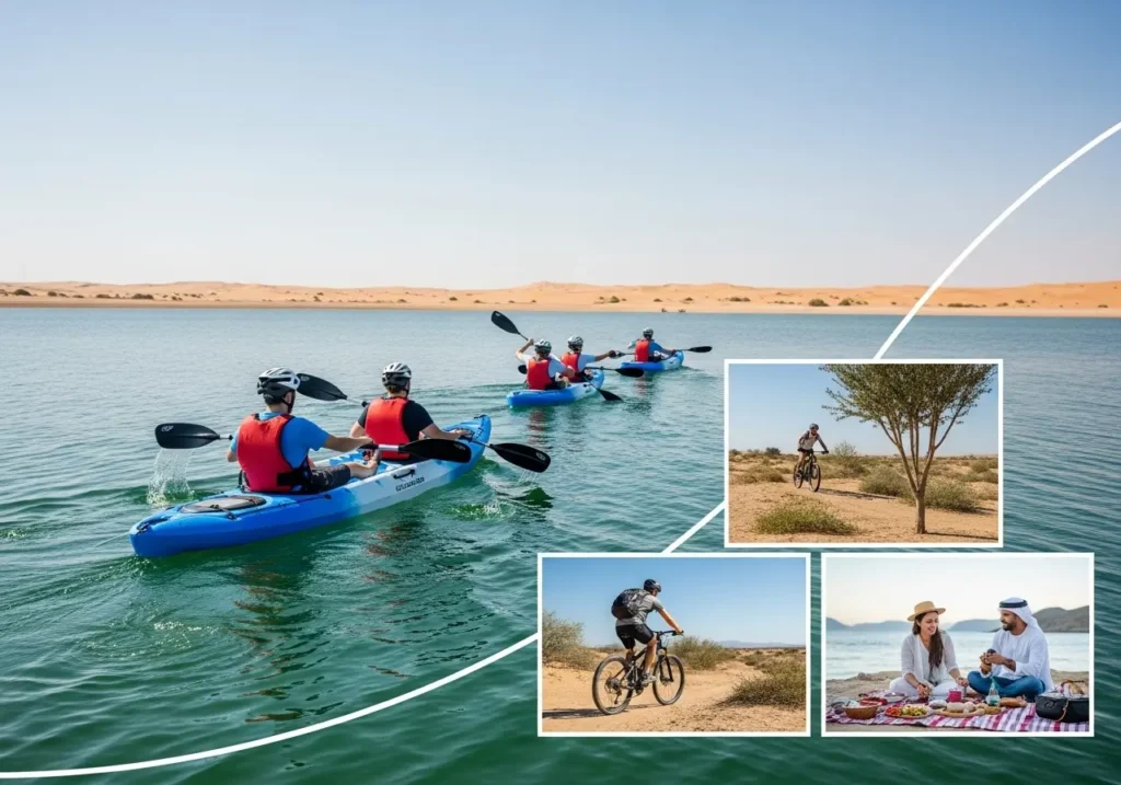 Exploring diverse Dubai Adventure and Eco Tours, with Hatta adventure, Al Qudra lakes, and sustainable tours Dubai.