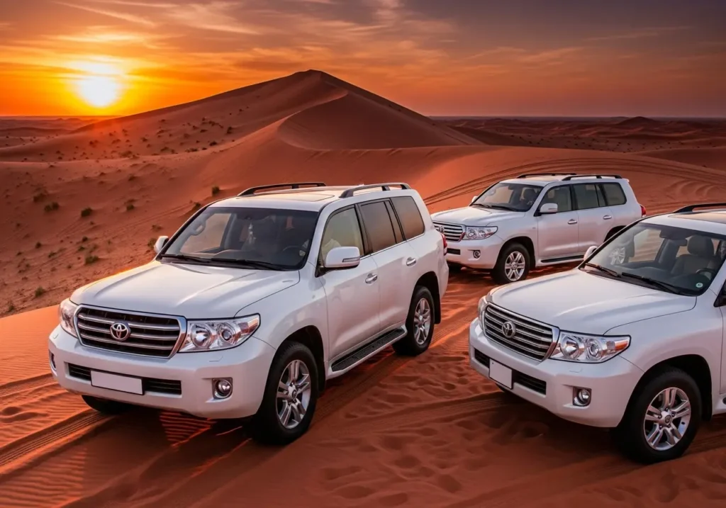 Захватывающее сафари в Дубае по лучшей цене на закате с колонной внедорожников на красных дюнах. Цена сафари в Дубае