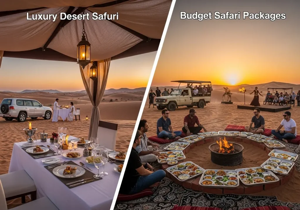 Luxury vs Budget Desert Safari