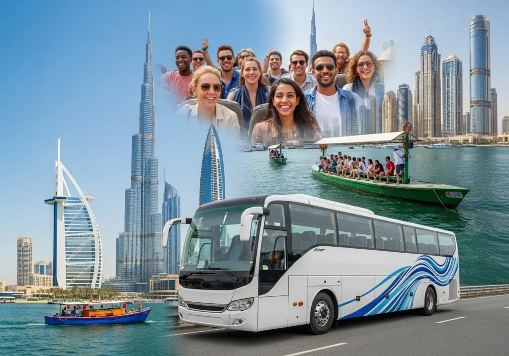 Exploring a comprehensive Dubai City Tour from Sharjah, featuring modern Dubai landmarks and Dubai cultural highlights.