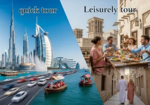 Understanding Dubai City Tour Duration by comparing a half day city tour Dubai and a full day city tour Dubai.