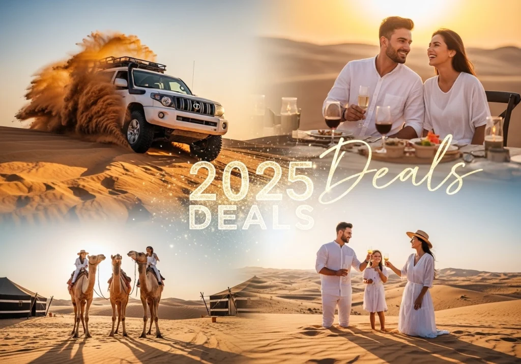 Discover incredible Dubai Desert Safari Deals 2025 and best desert safari discounts for an unforgettable adventure.