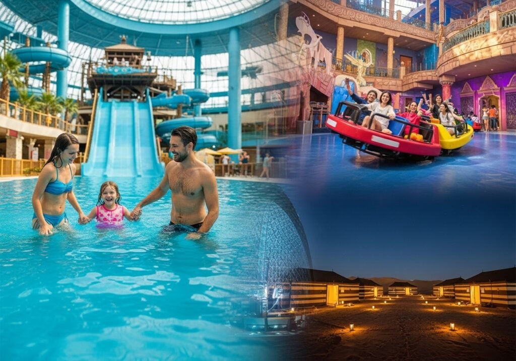 Discover diverse Dubai Summer Activities, including thrilling water parks and exciting indoor activities Dubai.