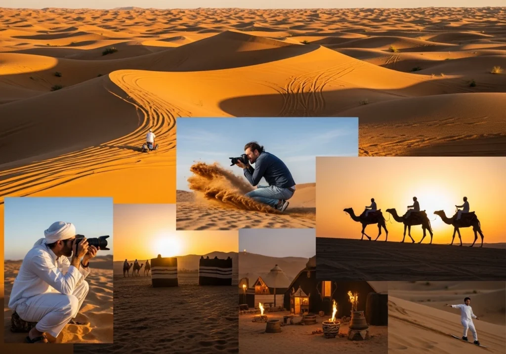 Master Desert Safari Instagram Spots to capture stunning golden hour landscapes and thrilling dune bashing photos in Dubai.