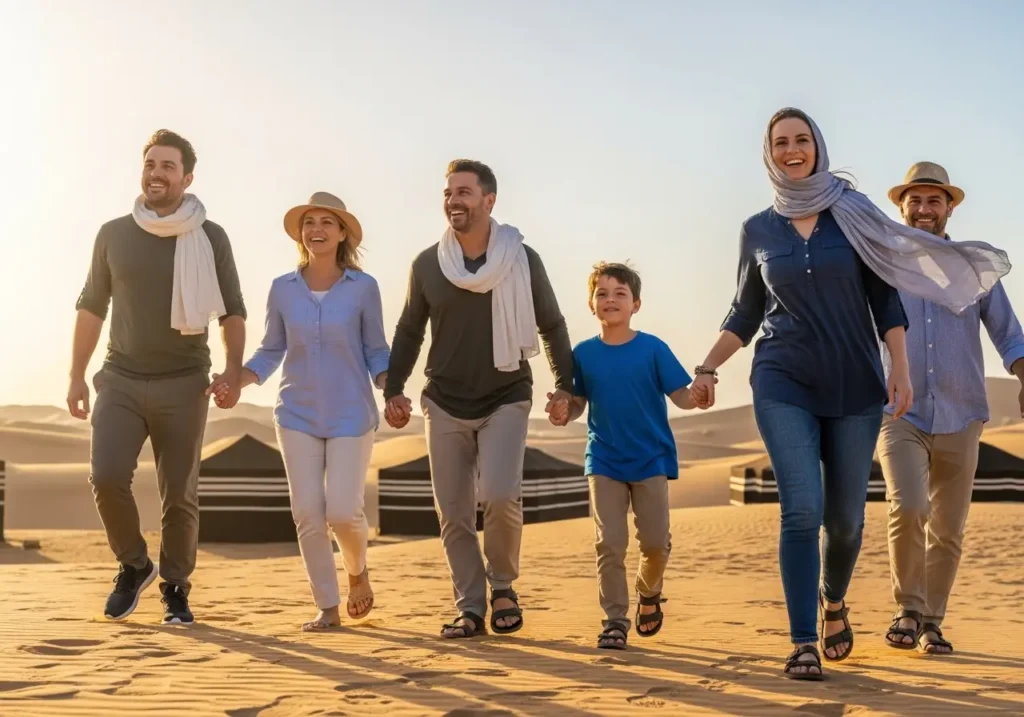 Understanding the Desert Safari Dress Code for comfortable desert wear and modest dressing Dubai on your adventure.