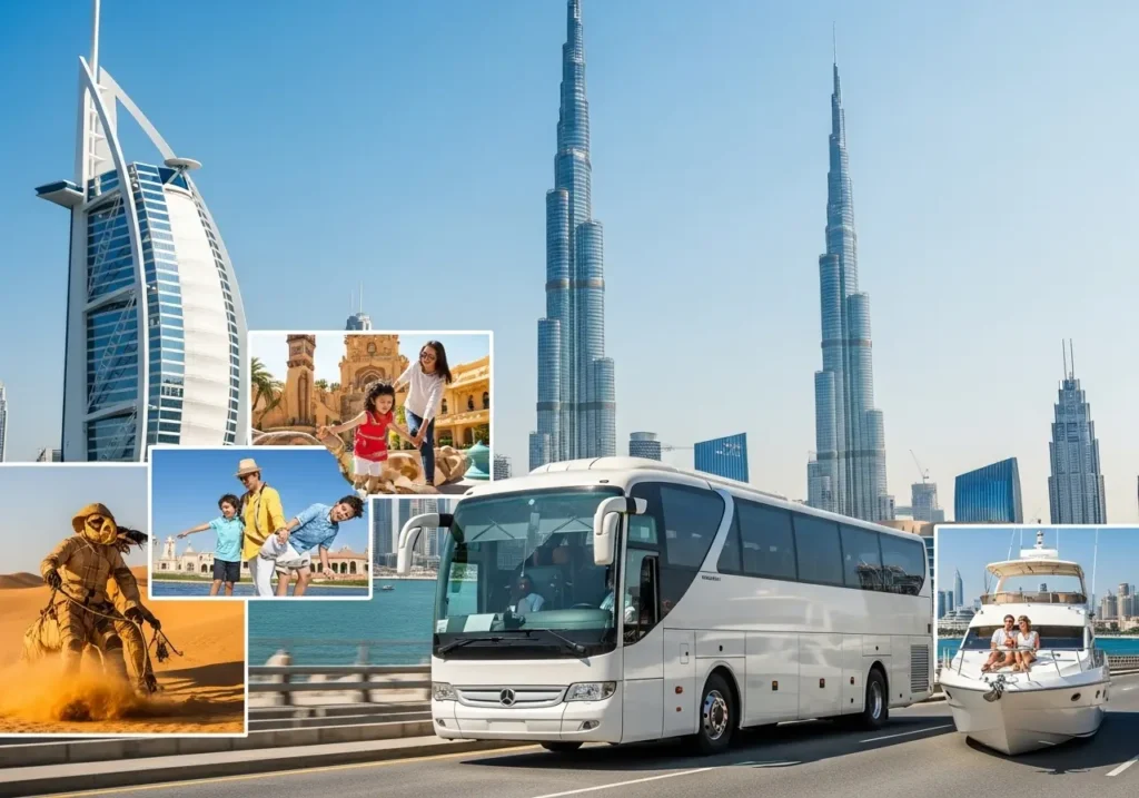 A visual guide to The Best Tours and Experiences in Dubai, highlighting Dubai adventure tours, Dubai cultural experiences, and luxury experiences Dubai for every traveler.