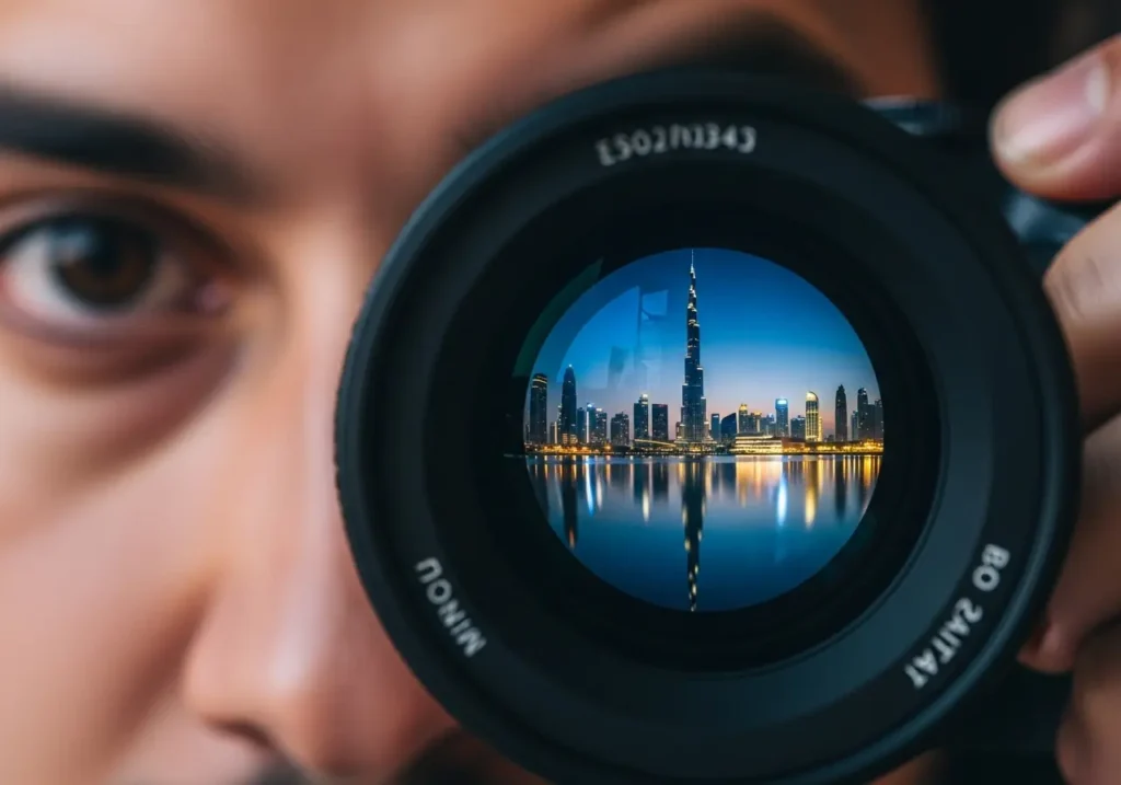 A photographer's eye reflecting the mission to Capture Stunning Views of the Dubai skyline.