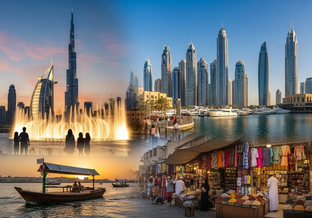 Exploring a comprehensive Dubai City Tour Itinerary, featuring modern Dubai attractions and Dubai cultural landmarks.