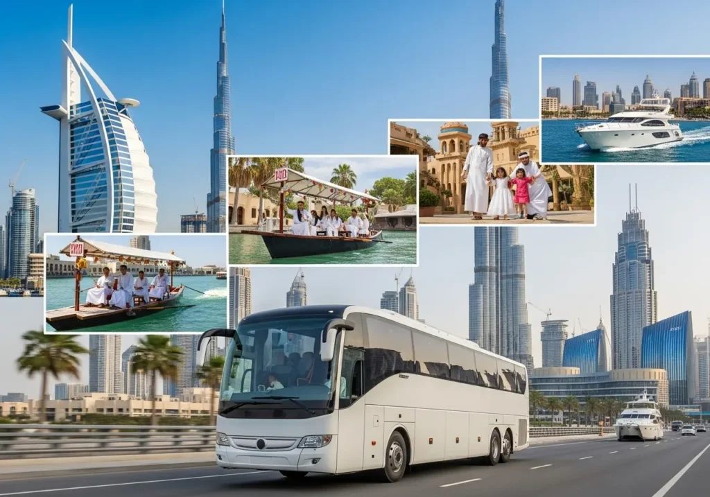 A visual guide to the Best Dubai Tours 2025, highlighting Dubai tours and tickets and top city tours Dubai for every traveler.