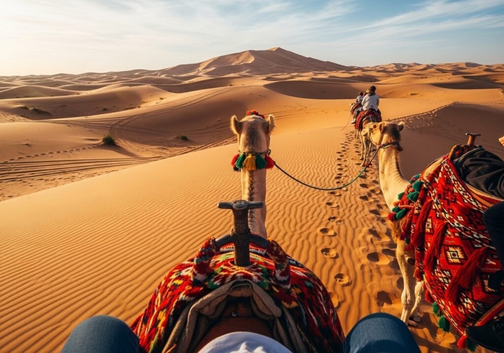 Camel ride in Dubai Desert Safari