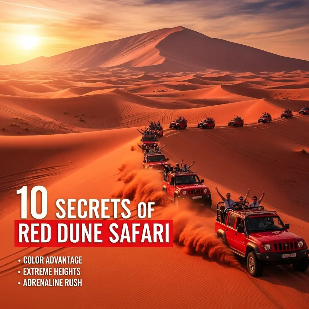 Red Dune Safari dominates Dubai's desert tours. Uncover 10 powerful secrets revealing why tourists choose this single option over a standard safari, focusing on color, height, and thrill factor.