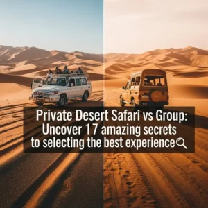 Private Desert Safari vs Group Safari: Uncover 17 amazing secrets to selecting the best experience. The Private Desert Safari offers unmatched luxury, personalization, and control for your ultimate Dubai adventure.