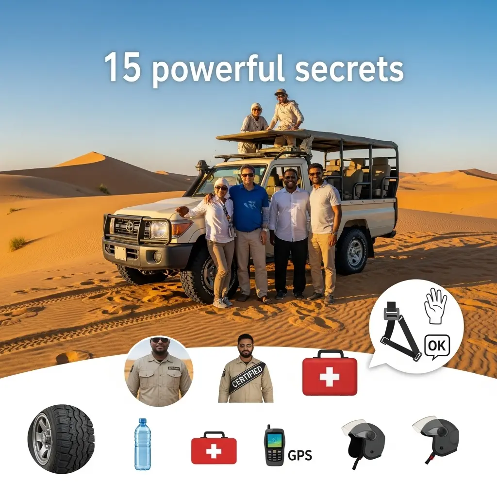 Is Desert Safari Safe? Get a complete safety breakdown. Unlock 15 powerful secrets to guaranteeing a 100% secure adventure, covering vehicle safety, driver training, and essential health precautions.