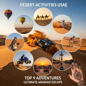 Desert Activities UAE offer an incredible adrenaline rush and deep cultural immersion. Uncover the top 9 adventures, from dune bashing to hot air balloons, and essential tips for your ultimate Arabian escape.