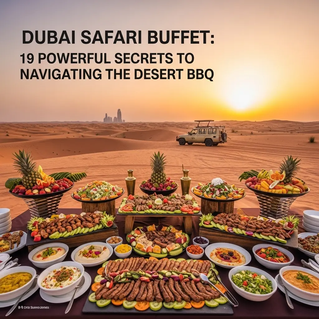 Dubai Safari Buffet guide: Uncover 19 powerful secrets to navigating the desert BBQ. Learn what to eat, hygiene hacks, specialty dishes, and how to maximize your culinary desert experience.