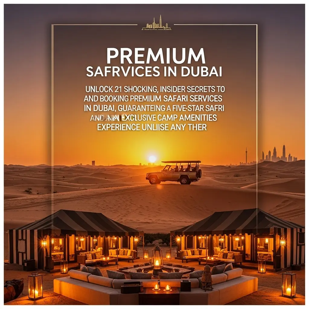Premium Safari Services: Unlock 21 shocking, insider secrets to finding and booking Premium Safari Services in Dubai, guaranteeing a Five-Star Safari and an Exclusive Camp Amenities experience unlike any other.