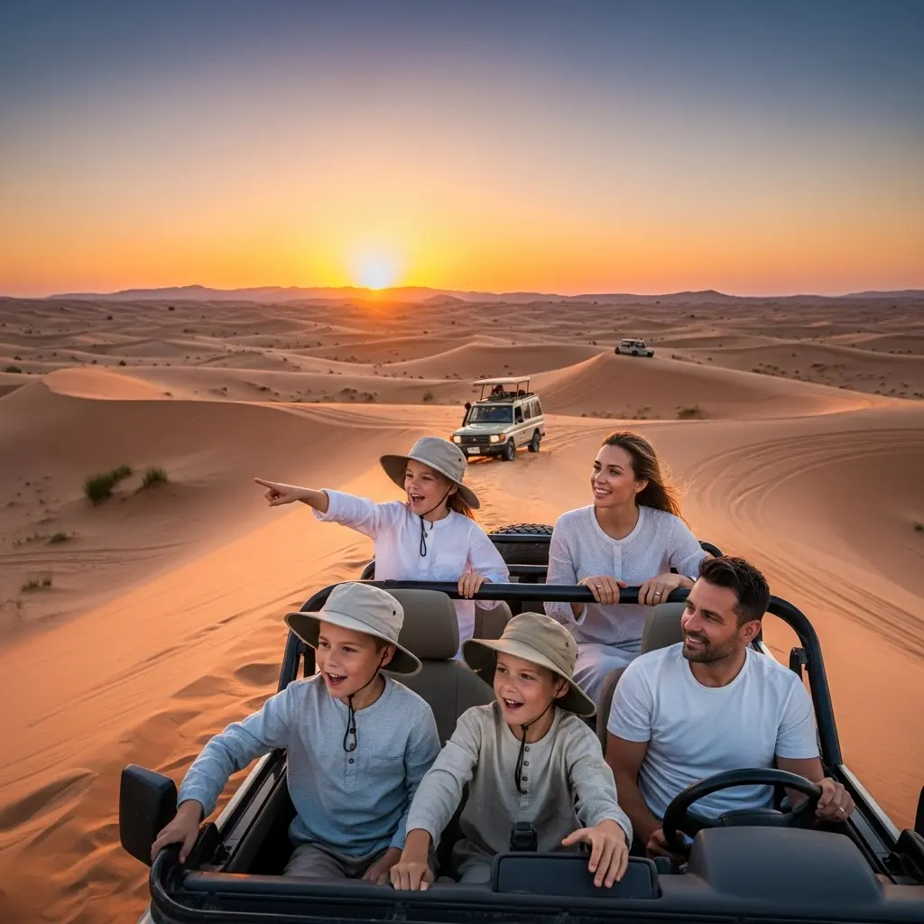 Desert Safari for Kids: Uncover 15 powerful secrets on age limits, mandatory safety protocols, and the best activities to guarantee your children’s first desert adventure is safe and unforgettable.