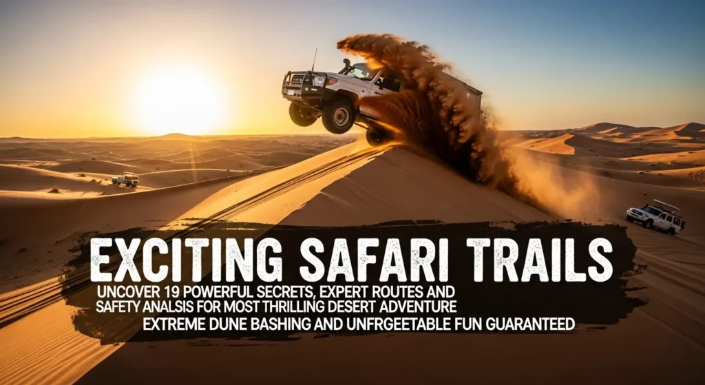 Exciting Safari Trails: Uncover 19 powerful secrets, expert routes, and safety analysis for the most thrilling desert adventure. Find the Exciting Safari Trails that guarantee extreme dune bashing and unforgettable fun.