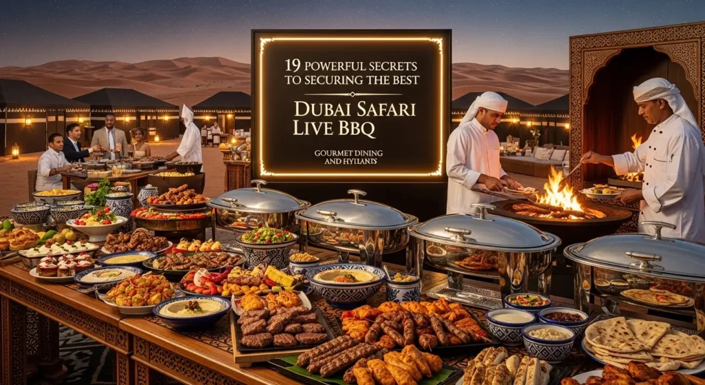 Dubai Safari Live BBQ: Uncover 19 powerful secrets to securing the best Dubai Safari Live BBQ, gourmet dining, hygiene standards, and the full menu guide for your unforgettable desert feast.