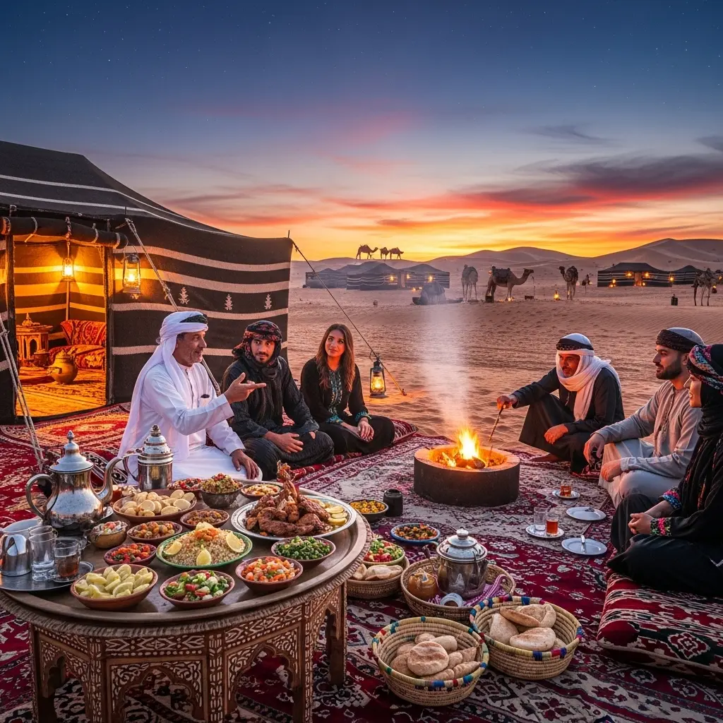 Bedouin Cultural Experience is the heart of any desert safari. Discover 10 amazing secrets that explain why these traditional camps are special, from cuisine to ancient hospitality.