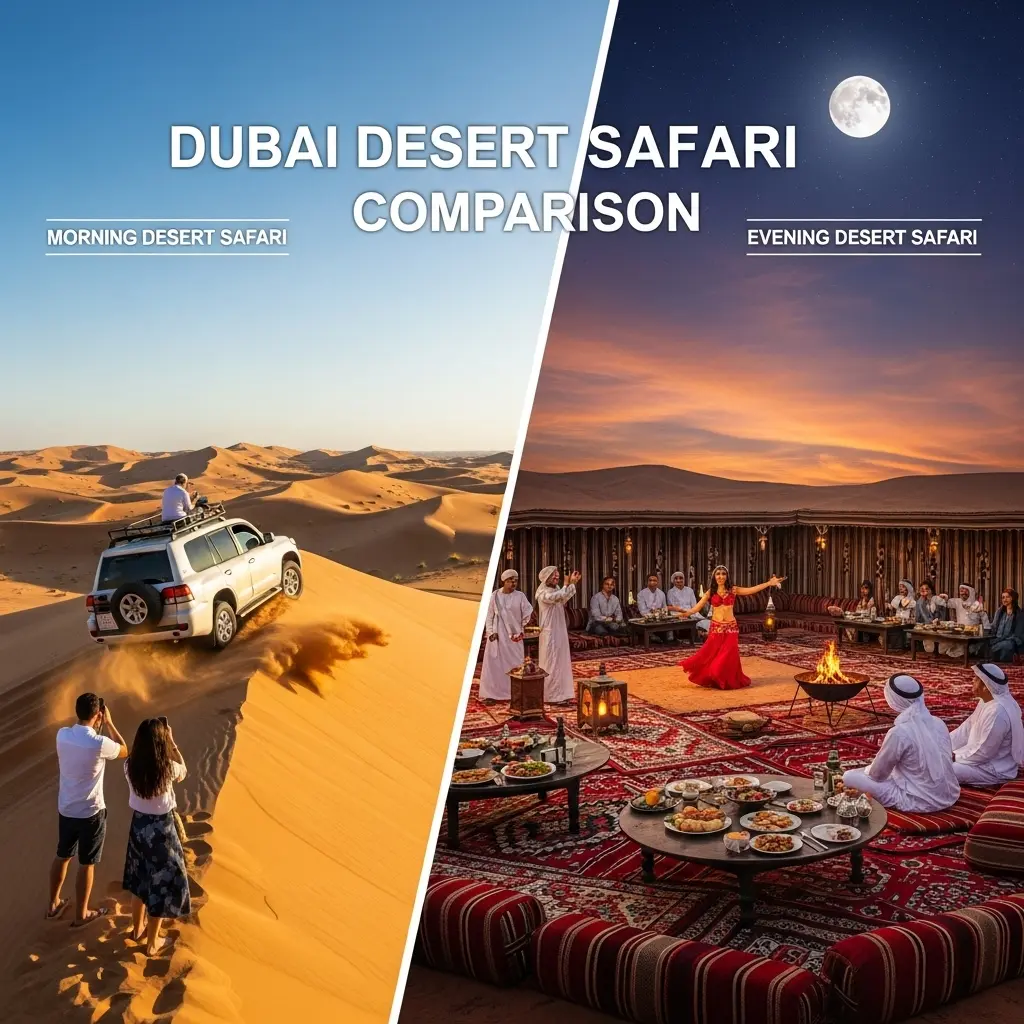 Dubai Desert Safari Comparison: Unveiling the Perfect Arabian AdventureThe allure of the Arabian Desert is undeniable, drawing millions of visitors each year to experience the thrilling activities and profound tranquility of the golden sands. For anyone planning a trip to the UAE, particularly Dubai, a desert safari is not just an option—it is a mandatory rite of passage. The crucial question, however, remains: which safari experience is right for you? This in-depth Dubai Desert Safari Comparison will equip you with all the knowledge needed to make the perfect choice.Every Desert Safari Dubai offers a glimpse into the rich Bedouin heritage and provides an adrenaline rush that city life simply cannot match. But the experiences are vastly different depending on the time of day. This extensive guide dives deep into the two primary options: the exhilarating Morning Desert Safari and the enchanting Evening Desert Safari.The Core Difference: Time, Tone, and ThrillsThe time of day dictates the entire character of your Desert Safari Experience. A morning excursion is sharp, thrilling, and focused on high-energy activities. Conversely, the evening option is an immersive cultural festival, blending adrenaline with relaxation and traditional entertainment. Understanding this fundamental contrast is the first step in your Dubai Desert Safari Comparison.It is essential to consider what you prioritize most: action, photography, cultural depth, or culinary delight. Your selection will shape the narrative of your entire Dubai Desert Adventure.Understanding the Morning Desert SafariThe Morning Desert Safari is designed for early risers, action-seekers, and those who prefer to keep their evenings free. It typically starts very early, often before the sun fully crests the dunes, and wraps up by lunchtime.The Appeal of the Dawn AdventureImagine the sheer stillness of the desert as the first rays of sunlight hit the soft, rolling dunes. This quiet majesty is a core appeal of the Morning Desert Safari. It offers a stark contrast to the bustling energy of Dubai.This option is perfect for travelers with tight schedules who want to maximize their sightseeing time. It is a quick, powerful dose of desert life.Key Activities in the Morning Desert SafariMorning safaris prioritize activities that benefit from the cooler pre-noon air. The focus is on adventure and high-octane fun.Dune Bashing: This is the flagship activity, where a 4x4 vehicle navigates the steep slopes of the dunes in an exciting, roller-coaster-like ride. The cooler morning sand provides excellent grip.Sandboarding: Sliding down the soft slopes of the dunes on a board is a favorite. It’s an easy, fun activity that requires minimal skill.Camel Riding: A short, traditional ride allows you to experience the desert at the pace of the 'Ship of the Desert'.Quad Biking (Optional): Many tours offer the option to rent an ATV for a self-driven rush over the sand.For a comprehensive range of these daytime thrills, you can explore providers like https://dubaidesertsafarie.com/, which often specialize in these high-energy morning tours.Understanding the Evening Desert SafariThe Evening Desert Safari is the most popular and classic choice. It is a full cultural immersion that stretches from late afternoon until night, combining the thrill of the dunes with a traditional Bedouin camp experience.The Magic of Sunset and StarsThe defining characteristic of the evening tour is the spectacle of the sunset over the desert. The sky transforms into a canvas of oranges, pinks, and purples, providing a breathtaking backdrop for photos.As darkness falls, the desert camp comes alive with the warmth of lights and the aroma of a traditional barbecue. It’s an all-encompassing experience that goes far beyond a simple Desert Tour Dubai.Key Activities in the Evening Desert SafariThe evening program is diverse, balancing adventure with authentic cultural entertainment and hospitality.Dune Bashing (Sunset): The exhilarating dune drive often culminates at a high point just as the sun begins to set, offering prime photographic opportunities.Camel Riding and Sandboarding: These activities are also included, providing a more relaxed pace as the air cools.Arrival at the Camp: The core of the experience, featuring a traditional Bedouin Camp.Cultural Activities: Henna painting, traditional dress photos, and shisha smoking are available.Live Entertainment: The evening is capped with captivating performances like Tanoura dancing, Belly dancing, and fire shows.BBQ Dinner: A sumptuous buffet of Arabic and international cuisine, often the highlight for many guests.When seeking an authentic and memorable Arabian evening, you can look for options with trusted operators to ensure a high-quality Desert Safari Experience.Dubai Desert Safari Comparison: A Side-by-Side AnalysisChoosing the Best Desert Safari involves weighing the pros and cons of each option against your personal travel style. This table provides a quick Dubai Desert Safari Comparison of the two main formats.FeatureMorning Desert SafariEvening Desert SafariDuration3–4 hours (Short)6–7 hours (Long)Start TimeEarly Morning (5:30 AM – 7:00 AM)Mid-Afternoon (3:00 PM – 4:00 PM)TemperatureCooler at dawn, heats up by 10 AMHot at arrival, perfectly cool at nightCore FocusAdventure, Thrill, ActionCulture, Entertainment, DiningKey AttractionDune Bashing, Sandboarding, SunriseSunset, Bedouin Camp, Live Shows, BBQDiningLight snacks/breakfast (usually)Full traditional BBQ Dinner (always)Target AudienceEarly risers, adrenaline junkies, time-constrained travelersFamilies, couples, culture seekers, those wanting a full night outPhotographyStunning, clear sunrise shotsDramatic, warm sunset and night shotsThe Dubai Desert Safari Comparison clearly shows that the morning is for action, while the evening is for a deeper, more leisurely cultural dive. If you're looking for a quick, action-packed tour before your day starts, the Morning Desert Safari is your winner. If you want a full, spectacular Arabian Night experience, the Evening Desert Safari is the clear favorite.Diving Deep into the DetailsTo fully appreciate the scope of this Dubai Desert Safari Comparison, we must examine specific elements of the journey.The Atmosphere and VibeThe ambiance of each safari is drastically different. The morning is quiet, peaceful, and dominated by the pristine beauty of the untouched dunes. The only sounds are the wind and the engines of the 4x4s. This makes for a very exclusive, focused Desert Safari Experience.The evening transforms the desert into a lively, festive atmosphere. The Bedouin camp is a hub of activity, with music, dancing, and the sounds of people enjoying themselves. This is a communal, celebratory Safari Dubai.The Photographic OpportunityPhotographers often struggle with this Dubai Desert Safari Comparison because both offer unique shots.Morning: Offers the crisp, cool light of dawn—perfect for sharp photos of dune textures and the vast, open landscape. The sunrise is a stunning subject.Evening: Delivers the "Golden Hour" of sunset, bathing everything in a warm, cinematic light. The camp setting, with its colorful decorations and fire shows, provides unique night-time photo opportunities.If your primary goal is to capture the vastness and the light, consider the timing carefully. Both options guarantee memorable imagery of your Dubai Desert Adventure.The Culinary ExperienceFood is a major distinguishing factor. The Morning Desert Safari typically concludes with a light breakfast or refreshments, often served back in the city or a small station outside the dunes. The focus here is not on dining but on the swift return to Dubai.The Evening Desert Safari is a culinary event. It includes a lavish, multi-course barbecue dinner featuring grilled meats, fresh salads, traditional Arabic sweets, and unlimited soft drinks, tea, and coffee. This extensive meal is a core component of the cultural immersion.Beyond Morning and Evening: Specialty SafarisThe Dubai Desert Safari Comparison is not limited to just two options. Many operators, including those specializing in unique experiences, offer variations that cater to specific interests. For instance, https://royaldesertadventures.ae/ often promotes high-end or specialized safaris.Overnight Desert SafariThis combines the Evening Desert Safari with an added element of sleeping under the stars. It is the most immersive experience, offering the tranquility of the desert after all the crowds have left. You wake up to a stunning sunrise and enjoy a fresh breakfast. This option offers the deepest cultural connection and quietest moments.Luxury Desert SafariFor those who prefer a more exclusive setting, the luxury safaris use high-end vehicles, offer private conservation reserves, and provide gourmet à la carte dining in elegant settings. This moves away from the large camp structure towards a more intimate Desert Safari Experience.Hot Air Balloon SafarisWhile not technically a "safari," the Hot Air Balloon option provides a breathtaking, panoramic view of the desert landscape at dawn. It is a premium, serene way to witness the majesty of the dunes. It's an excellent prelude to any Dubai Desert Adventure.Cost and Value: The Dubai Safari PriceThe Dubai Safari Price is an important part of the overall decision. Generally, the Evening Desert Safari is more expensive than the Morning Desert Safari. This difference is directly tied to the duration, the inclusion of a full BBQ dinner, and the extensive cultural entertainment program.Morning Safari: Lower cost, as it is shorter and includes fewer amenities (no full dinner, less entertainment).Evening Safari: Higher cost, offering better perceived value due to the extended duration, full dinner, and array of shows.For budget-conscious travelers, a standard Morning Desert Safari is an excellent way to experience the dunes without the higher Dubai Safari Price of the evening show.Choosing the Right OperatorThe quality of your Desert Tour Dubai heavily relies on the operator. When evaluating, consider:Safety Record: Especially important for Dune Bashing. Reputable companies follow strict safety protocols.Vehicle Quality: Only late-model, well-maintained 4x4 vehicles should be used.Camp Quality: Is the camp clean, well-appointed, and authentic?Inclusions: Confirm exactly what is covered in the price (e.g., drinks, quad biking, henna).Operators like https://hafiztourism.com/ have built reputations on providing structured, high-quality tours, which helps ensure a positive Desert Safari Experience.Essential Tips for Your Desert Tour DubaiRegardless of whether you choose the Morning Desert Safari or the Evening Desert Safari, a few universal tips will enhance your trip:Dress Comfortably: Loose-fitting, light clothing is best. Bring a light jacket or shawl for the evening as the desert can get surprisingly cool after sunset.Footwear: Avoid high heels. Sandals, sneakers, or comfortable closed-toe shoes are ideal for walking on sand.Stay Hydrated: Drink plenty of water, especially during the hotter morning tours.Sun Protection: Sunscreen, a hat, and sunglasses are non-negotiable for daytime activities.Planning your visit with attention to these details will ensure a seamless and enjoyable Desert Tour Dubai.Safety Protocols: A Priority for Your Desert Safari ExperienceSafety should be the number one concern when booking any Desert Safari Experience. Reputable operators ensure all drivers are professionally trained and licensed for the demanding activity of Dune Bashing.The 4x4 vehicles used for Dune Bashing must be equipped with essential safety features, including roll cages and emergency gear. Always choose a company with a proven track record. This commitment to safety ensures that your Dubai Desert Adventure is exhilarating, not dangerous.The Impact of Dune BashingDune Bashing is often the highlight, making it a critical point in the Dubai Desert Safari Comparison. In the morning, the drive is often more focused on pure speed and adrenaline, getting the maximum thrill in a short time.In the evening, the Dune Bashing session is typically timed perfectly to end at a viewpoint for the sunset, blending the excitement of the ride with the beauty of the landscape. Ask your operator if the Dune Bashing is optional, as it may not be suitable for pregnant women, young children, or individuals with back problems.Cultural Immersion in the Evening SafariThe cultural activities offered by the Evening Desert Safari provide an unparalleled level of immersion. These are not merely for entertainment but are a genuine connection to the local heritage.Henna Art: An ancient tradition, applying temporary designs to the hands and feet.Falconry: A demonstration of this respected art form, often shown as the sun sets.Traditional Dress: The opportunity to wear the local attire for photos.Live Shows: The Belly Dance, Tanoura (whirling dervish style) show, and Fire Show are spectacular forms of regional entertainment that define the Desert Safari Experience at night.For those interested in the arts and traditions of the region, the evening tour offers a much deeper cultural payoff than the action-oriented Morning Desert Safari.Seasonal Considerations for the Best Desert SafariThe time of year you visit Dubai can significantly impact your Dubai Desert Safari Comparison.Summer (May - September): Temperatures are extremely high. The Morning Safari can become uncomfortably hot quickly. The Evening Safari is often more tolerable, as the sun sets and temperatures drop, but the afternoon heat can still be intense.Winter (October - April): This is the ideal season. Temperatures are pleasant during the day and can be surprisingly chilly at night. Both safaris are enjoyable, but the pleasant night-time temperatures make the Evening Desert Safari particularly comfortable and popular.If traveling in the scorching summer months, an early start with the Morning Desert Safari might be your only comfortable option, but be prepared for high temperatures by mid-morning.Comparing Accessibility and ConvenienceLogistics and convenience factor heavily into the decision.The Morning Desert Safari offers superior convenience for people with evening commitments or connecting flights. You are back in Dubai, showered, and ready for other activities by midday.The Evening Desert Safari is a significant time commitment, occupying your entire afternoon and evening. This is less convenient for travelers who prefer flexible evening plans but is perfect for a dedicated, immersive night out.When exploring the options, check how your chosen operator, such as the quality providers at https://dubaidesertsafarie.com/, handles transportation and logistics.The Role of Conservation and Eco-Friendly OptionsIn this Dubai Desert Safari Comparison, it is worth noting the rise of eco-friendly and conservation-focused safari options. Some operators conduct tours in protected reserves, offering wildlife spotting (Arabian oryx, gazelles) instead of or in addition to high-impact activities like Dune Bashing.These tours, often run by high-end providers, focus on the ecological beauty of the desert rather than the adrenaline rush. While they may have a higher Dubai Safari Price, they offer a more sustainable and tranquil Desert Tour Dubai. This alternative is growing in popularity among travelers seeking a respectful and quieter connection with nature.The Thrill of Quad Biking and Sand SkiingWhile Dune Bashing is standard, activities like quad biking and sand skiing (or sandboarding) are key reasons why many choose the Morning Desert Safari. These high-energy sports are best performed when the sand is relatively cool and firm.In the morning, the desert is your playground for these exhilarating individual adventures. The feeling of freedom as you carve down a massive dune on a board or speed across the flats on a quad bike is an experience unique to a Dubai Desert Adventure. Always verify if the equipment rental is included in the base price or if it is an add-on.Why Culture Trumps Thrill in the EveningFor many visitors, the Evening Desert Safari is the ultimate choice because of the sheer breadth of cultural experiences. It offers a tangible connection to the past. The Bedouin camp is designed to replicate the traditional desert lifestyle.The entire event, from the greeting with Arabic coffee (Gahwa) and dates, to the relaxed atmosphere for shisha, to the vibrant music, feels like a historical journey. It is more than a tour; it is a shared cultural feast. This aspect makes the evening tour a deeply satisfying and often preferred Safari Dubai.The Importance of Review and Booking PlatformsBefore finalizing your selection for a Desert Tour Dubai, always cross-reference reviews on independent platforms. Look for consistency in feedback regarding:Driver Professionalism and Safety: Crucial for the Dune Bashing segment.Food Quality: A key element of the Evening Safari.Camp Atmosphere and Cleanliness: Important for overall comfort.Overall Value for the Dubai Safari Price: Are the inclusions worth the cost?Booking through trusted agents or directly via reputable websites like https://hafiztourism.com/ can help ensure a quality experience and a dedicated customer support line should any issues arise.Making the Final Decision on Your Dubai Desert Safari ComparisonUltimately, the final choice in this comprehensive Dubai Desert Safari Comparison is entirely personal.The Go-Getter: If you are a traveler who prefers action, has limited time, or simply wants the purest form of desert adrenaline, the Morning Desert Safari is for you. It's a quick, powerful dose of adventure that frees up your evening.The Relaxed Explorer: If you prefer a full, multi-sensory experience that combines thrills with cultural depth, a spectacular sunset, and an evening of dining and entertainment, the Evening Desert Safari is the undisputed champion.No matter which you choose, the desert awaits to provide you with a memorable Desert Safari Experience in the UAE. To explore more premium and specialized desert tours, you can visit the detailed offerings at https://royaldesertadventures.ae/.Key Takeaways from the Dubai Desert Safari ComparisonThe core of the Dubai Desert Safari Comparison rests on your priority: time or cultural depth.For Speed and Sunrise: Choose the Morning Desert Safari.For Culture and Sunset: Choose the Evening Desert Safari.Both promise an incredible Dubai Desert Adventure that will be a highlight of your trip. The quality of your trip will be heavily influenced by the operator you select and the specific package you choose. Always ensure you are clear on what is included in the Dubai Safari Price.Focusing on the Details of the Bedouin CampThe Bedouin camp, the centerpiece of the Evening Desert Safari, is an authentic re-creation of the nomadic Arabian lifestyle. It is designed to offer maximum comfort while evoking the traditional desert spirit.Upon arrival, guests are welcomed into an open-air enclosure, often with low, comfortable seating and carpets. This layout encourages relaxation and social interaction. The camp setting is what truly elevates the evening tour beyond a simple Desert Tour Dubai.Analyzing the Evening EntertainmentThe live entertainment is a crucial differentiator in the Dubai Desert Safari Comparison. The performances are carefully selected to represent traditional Arabian arts.Belly Dancing: A lively and mesmerizing performance, symbolizing celebration and festivity.Tanoura Dance: A captivating form of folk dance, where performers spin continuously, creating a stunning visual spectacle of light and color with their illuminated skirts. This is often associated with Sufi traditions.Fire Shows: Thrilling and high-energy performances that showcase daring acts with fire, adding an element of contemporary excitement to the evening.These shows are usually held after dinner, under the stars, providing a magical end to the Desert Safari Experience.The Versatility of the Best Desert Safari OptionsThe sheer number of operators and packages means that no matter your budget or preference, there is a Best Desert Safari option available. From private luxury tours to large, economical group tours, the market offers great versatility.When comparing, always look for the minute details. For example, some premium Morning Desert Safaris might include a hot breakfast at a heritage site, while some budget Evening Safaris might limit the quantity of the BBQ.Transportation: Getting to the Dubai Desert AdventureLogistics for both safaris are generally handled by the operator, with pick-up and drop-off from your hotel or a designated meeting point in Dubai.For the Morning Desert Safari, the pick-up is extremely early, sometimes as early as 5:00 AM. For the Evening Desert Safari, the pick-up is mid-afternoon, around 3:00 PM to 4:00 PM. Punctuality is key for the morning tour to catch the sunrise.The vehicle used for the entire trip is typically the same 4x4 (usually a Toyota Land Cruiser) used for the Dune Bashing, emphasizing both safety and comfort for your journey into the vast, golden landscape.A Note on the Dubai Safari Price InclusionsAlways scrutinize the Dubai Safari Price inclusions. A low initial price might hide essential exclusions.Included: Dune bashing, camel riding (short), water/soft drinks, cultural activities (Henna, Shisha), and the main meal (BBQ for evening).Often Excluded (Add-ons): Quad biking, alcoholic beverages, VIP seating/service at the camp, and longer camel rides.Understanding these details ensures there are no surprises during your highly anticipated Dubai Desert Adventure. Operators like https://dubaidesertsafarie.com/ usually provide clear breakdowns of their packages.Final Thoughts on the Desert Safari ExperienceThe Dubai Desert Safari Comparison highlights two equally fantastic, yet fundamentally different, ways to enjoy the Arabian Desert. The energy and crispness of the morning offer a great start to any day, while the warmth and festivity of the evening provide a fitting climax to any vacation.Both are essential experiences. For a traveler with time to spare, choosing the Evening Desert Safari provides the most value, entertainment, and cultural depth. For the adventurer on a tight schedule, the Morning Desert Safari delivers the thrills without the commitment of an entire evening. Choose wisely, and prepare for an unforgettable experience!Frequently Asked Questions (FAQs)1. What is the main advantage of choosing a Morning Desert Safari over an Evening Desert Safari?The main advantage of the Morning Desert Safari is its efficiency and focus on high-energy activities. It is ideal for travelers with limited time, as it typically lasts only 3–4 hours and concludes by lunchtime, leaving the afternoon and evening free for other sightseeing or engagements. Furthermore, the cooler temperatures at dawn are perfect for activities like sandboarding and quad biking, offering an adrenaline-packed Dubai Desert Adventure without the significant time commitment of the evening tour.2. Why is the Evening Desert Safari generally more popular and expensive?The Evening Desert Safari is more popular because it offers a full, multi-faceted Arabian experience. It is more expensive because it is much longer (6–7 hours) and includes a wide range of value-added features: the breathtaking sunset view, a traditional Bedouin camp experience, a lavish BBQ buffet dinner, and live entertainment like Belly Dance, Tanoura, and fire shows. This comprehensive cultural and culinary experience provides a much richer Desert Safari Experience for a higher Dubai Safari Price.3. Is Dune Bashing safe, and what precautions should I take?Yes, Dune Bashing is safe when conducted by licensed and reputable operators. All drivers are professionally trained and certified, and the 4x4 vehicles are equipped with essential safety features. However, it is an extreme activity. Precautions include: it is not recommended for pregnant women, individuals with severe back or neck problems, or very young children (under 3 years old). Always follow the driver's instructions, wear your seatbelt, and inform the operator beforehand if you have any health concerns.4. What should I wear for a Desert Safari Dubai?For either a Morning Desert Safari or an Evening Desert Safari, wear loose-fitting, comfortable clothing suitable for a semi-casual outdoor environment. In summer, light cotton or linen is recommended. For the evening tour, bring a light jacket or shawl, as the desert temperature can drop significantly after sunset. Comfortable closed-toe shoes or sandals are best for walking on the sand, while high heels should be avoided. Don't forget sunglasses and a hat for sun protection.5. Can I book a private or luxury Desert Tour Dubai?Absolutely. Many providers offer private and luxury options for your Desert Tour Dubai. These often include exclusive 4x4 vehicles, dedicated private seating at the camp (for evening tours), gourmet à la carte dining instead of a buffet, and access to private conservation reserves for wildlife viewing. These tours provide a more intimate and personalized Desert Safari Experience, moving away from the large-group atmosphere. Check specialized operators like https://royaldesertadventures.ae/ for high-end options.6. What is the ideal season for a Best Desert Safari in Dubai?The best season for any Best Desert Safari is during the winter months, from October to April. During this period, the temperatures are pleasant and mild, making daytime activities and the evening camp experience much more enjoyable. The summer months (May to September) are extremely hot, and while safaris still operate, the intense heat can detract from the enjoyment of the Dubai Desert Adventure.7. What are the dining options like during an Evening Desert Safari?The dining experience is a major highlight of the Evening Desert Safari. It usually involves a comprehensive, open-air BBQ buffet. The menu typically includes various grilled meats (chicken, lamb, kebabs), salads, Arabic appetizers (hummus, tabbouleh), traditional Arabic sweets, and unlimited soft drinks, water, tea, and coffee. Vegetarian options are always available. This is a crucial element that sets it apart in the Dubai Desert Safari Comparison.8. Are alcoholic beverages included in the Dubai Safari Price?In most standard Evening Desert Safari packages, alcoholic beverages are not included in the base Dubai Safari Price. They are usually available for purchase separately at the camp bar. However, luxury or VIP packages sometimes include a limited selection of alcoholic drinks. If this is a priority, you should confirm the inclusions with the operator, such as those listed on https://dubaidesertsafarie.com/, before booking.9. Can children participate in a Desert Safari Experience?Yes, children can participate, but the suitability depends on the activity and the child's age. The cultural camp and entertainment of the Evening Desert Safari are very child-friendly. However, Dune Bashing is typically not recommended for infants or toddlers due to the aggressive, bumpy ride. Most operators advise against children under 3. Always check the minimum age and height requirements for Dune Bashing and optional activities like quad biking.10. How long does the Dune Bashing last in a Safari Dubai?The duration of the Dune Bashing session can vary depending on the operator and the package. Typically, the exhilarating ride lasts between 20 to 45 minutes. The purpose is to provide a significant adrenaline rush over the high dunes before proceeding to the next part of the Safari Dubai. Longer, more extensive Dune Bashing is sometimes offered in specialized packages.11. What is the process for pick-up and drop-off from my hotel?For most standard packages, transportation is included. The operator will arrange a pick-up and drop-off from your hotel or accommodation within the main city limits of Dubai (sometimes specified areas). For the Morning Desert Safari, pick-up is very early (5:00 AM - 7:00 AM), and for the Evening Desert Safari, it is mid-afternoon (3:00 PM - 4:00 PM). Always confirm the exact time and location with the operator at least 24 hours in advance.12. What are the alternatives to Dune Bashing for guests who prefer a calmer ride?Guests who cannot or prefer not to participate in the high-impact Dune Bashing ride have excellent alternatives. They can be driven straight to the desert camp or viewpoint using a less adventurous route. Calmer activities they can enjoy include a serene camel ride, the sandboarding experience, photo opportunities, and the cultural activities at the camp. There are also eco-safaris that focus purely on wildlife and conservation, offering a completely tranquil Desert Tour Dubai.13. What cultural activities are offered at the Bedouin camp?The Bedouin camp, the highlight of the Evening Desert Safari, offers a variety of traditional Arabian cultural activities. These include: getting a beautiful temporary henna tattoo applied to your hands, dressing up in traditional Arabic attire (Kandura and Abaya) for memorable photographs, the opportunity to try authentic shisha (a water pipe), and often a display of traditional Falconry. These activities are complimentary and provide a rich cultural element to the Desert Safari Experience.14. How does the Dubai Desert Safari Comparison differ for photographers?The Dubai Desert Safari Comparison for photographers is a matter of preference for light. The Morning Safari offers the pristine, stark light of sunrise, which is excellent for capturing textures, vastness, and a clear, cool color palette. The Evening Safari provides the warm, dramatic light of the 'Golden Hour' (sunset), ideal for silhouetting and capturing rich, emotional colors. The evening camp also offers unique low-light, cultural photo opportunities with the fire shows and dancers.15. How far in advance should I book my Desert Safari Dubai?It is highly recommended to book your Desert Safari Dubai as far in advance as possible, especially if you are traveling during the peak winter season (October to April) or if you are looking for a specialized or luxury tour. Popular and reputable operators, like those found on https://hafiztourism.com/, can book up quickly. Booking early ensures you secure your preferred date, time (Morning or Evening), and package, often at a better Dubai Safari Price.