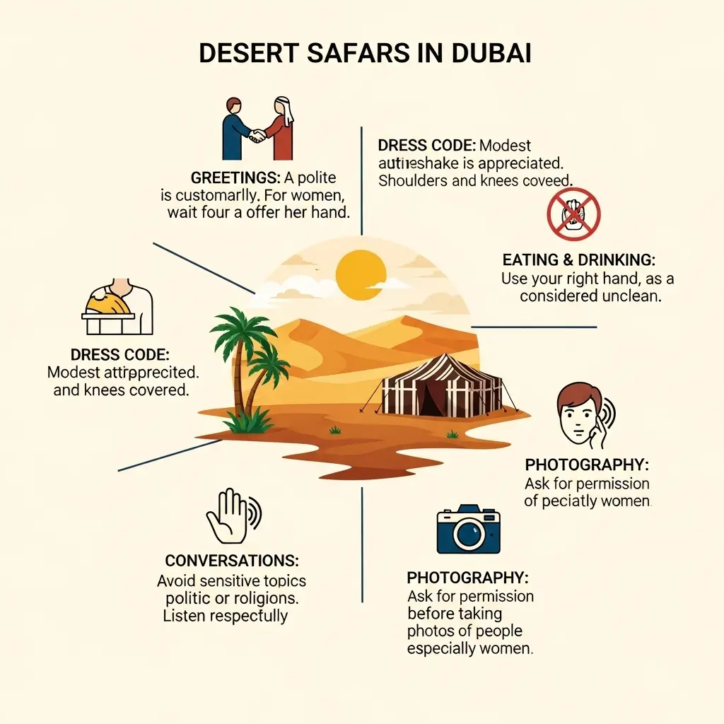 Desert Safari Dubai Cultural Etiquette Tips: 11 Magnificent Secrets for a Respectful Trip
