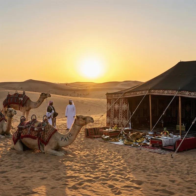 Evening desert safari Dubai at sunset