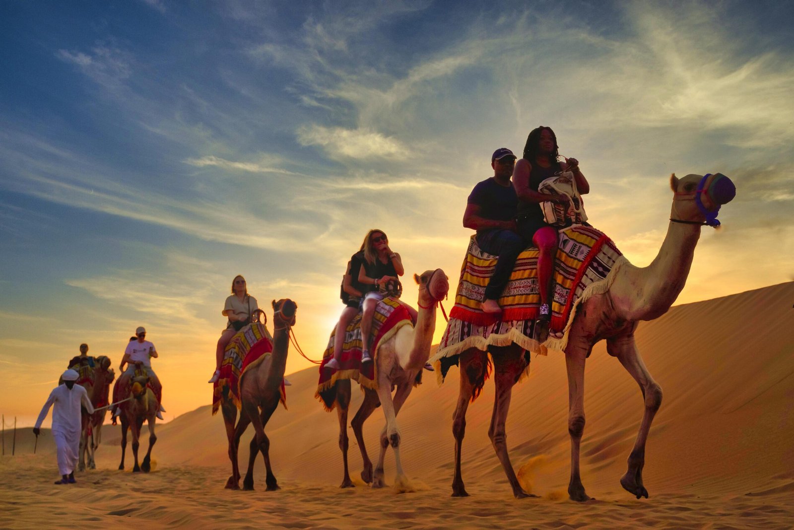 Evening desert safari Dubai at sunset